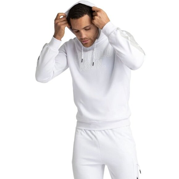 NWT US Polo Assn Men's M Sport Pullover Hoodie White [jb] - Picture 5 of 9